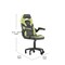 Flash Furniture Green LeatherSoft Gaming Chair - Skate Wheels CH-00095-GN-RLB-GG - alternate 2